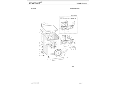 Сервис мануал стиральной машины Ariston AVL 1000