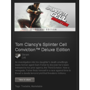 Tom Clancy&acute;s Splinter Cell Conviction Deluxe STEAM Gift
