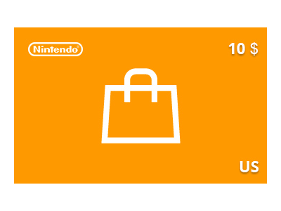 Подарочная карта Nintendo eShop 10 долл. US-регион