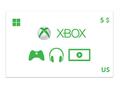 Подарочная карта Xbox 5 долл. US-регион