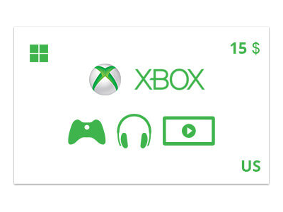 Подарочная карта Xbox 15 долл. US-регион