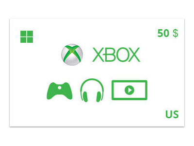 Подарочная карта Xbox 50 долл. US-регион
