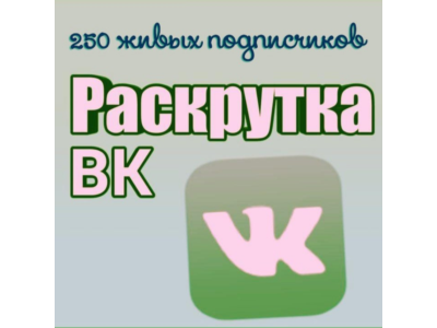 250 живых подписчиков Вконтакте без отписок+лайки❤️