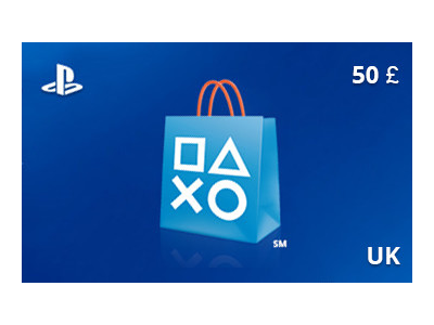 Подарочная карта PlayStation Store 50 фунт. UK-регион