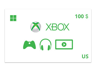 Подарочная карта Xbox 100 долл. US-регион