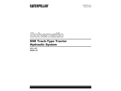 Caterpillar D9R Schematic Hydraulic System