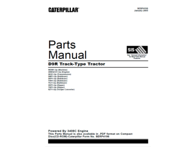 Caterpillar D9R Parts Manual