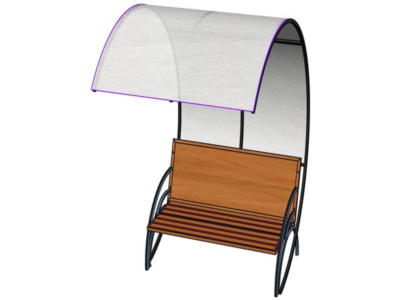 Drawings Bench-table transformer with canopy