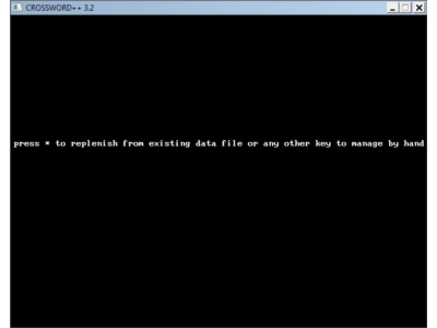 Program CROSSWORD 3.2