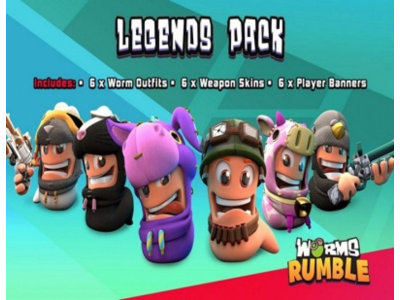 Worms Rumble: DLC Legends Pack (Steam KEY) + GIFT