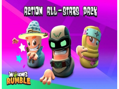Worms Rumble: DLC Action All-Stars Pack (Steam KEY)