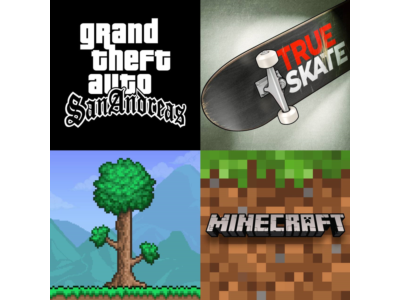 🎁 MINECRAFT + GTA SAN ANDREAS TERRARIA iPhone ios iPad