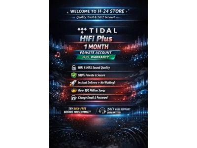 🎵 TIDAL HiFi Plus 1 Месяц ⚡ Приватный Аккаунт ✅ Гарантия | Быстрая Доставка