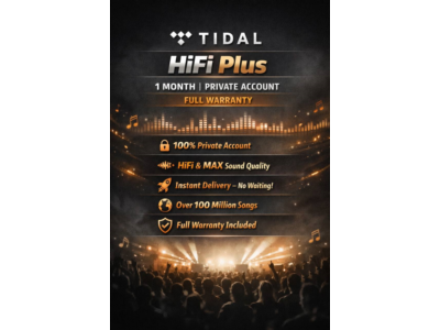 🎧 TIDAL HiFi Plus 1 Месяц ✦ Приватный Аккаунт ✦ Гарантия | H-24