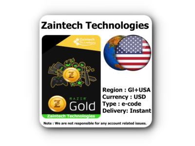 $5 Razer Gold GLOBAL + USA - (Instant Delivery)