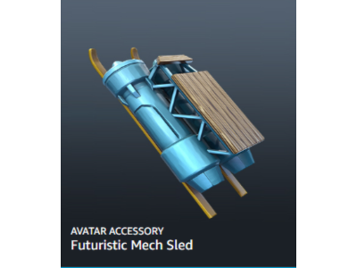 Roblox Futuristic Mech Sled Drop #2 🔑 AVATAR ACCESSORY