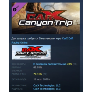 CarX Drift Racing Online - Canyon trip 💎DLC STEAM GIFT