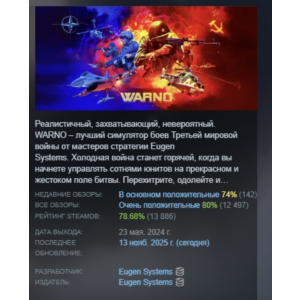 WARNO АВТОДОСТАВКА STEAM РОССИЯ