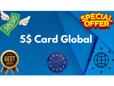 💵5$ Card Global🌎All Services/Subscriptions/Others✅⭐