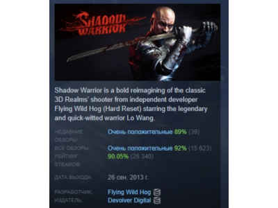 Shadow Warrior: Special Edition STEAM РОССИЯ