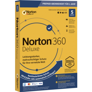 Norton 360 Deluxe  5 devices / 1 год (Global)