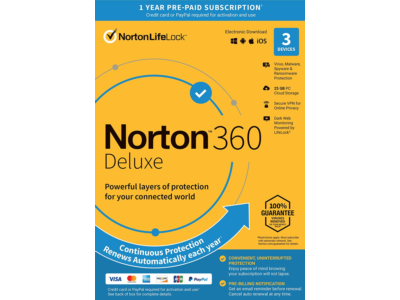 Norton 360 Deluxe  3 devices /  1 год  (Global)