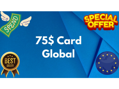 💵75$ Card Global🌎All Services/Subscriptions/Others✅