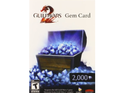 Guild Wars 2 2000 Gems Card