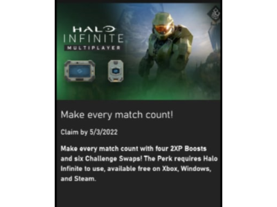 HALO INFINITE Multiplayer 2 XP Boost + SIX Challenge 🔑