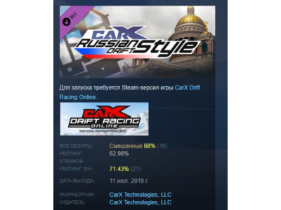 CarX Drift Racing Online - Russian Drift Style STEAM