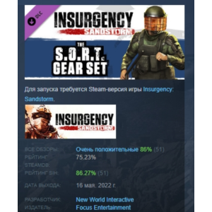 Insurgency: Sandstorm - S.O.R.T Gear Set 💎 DLC STEAM