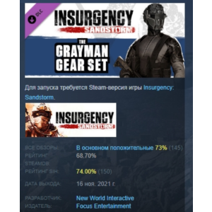 Insurgency: Sandstorm - Gray Man Gear Set 💎 DLC STEAM