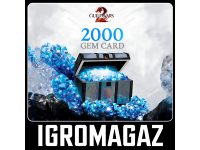 Guild Wars 2 2000 Gems Card🔵Любой регион
