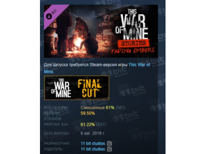 This War of Mine: Stories - Fading Embers ep. 3 STEAM