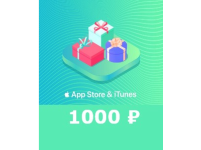 1000 RUR App Store iTunes Electronic Certificate ₽