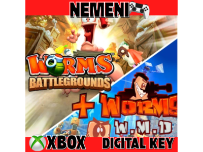 Worms Battlegrounds + Worms W.M.D Xbox One Series КЛЮЧ