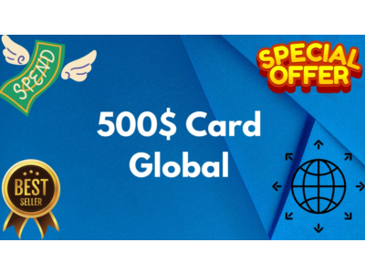 💵500$ Card Global🌎All Services/Subscriptions/Others✅