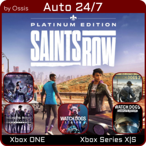 XBOX 24/7 Saints Row Platinum  Saints Row IV Re Elected