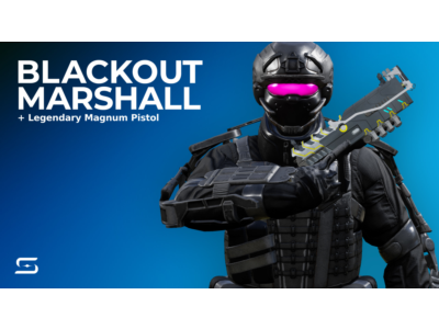 Splitgate Blackout Marshall & Legendary Magnum Gun Skin