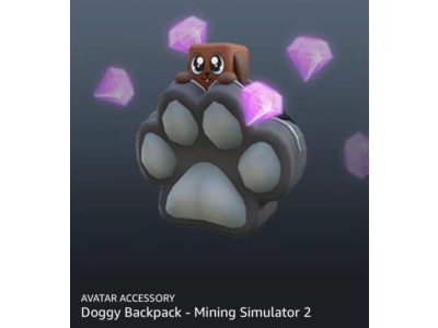 🐶 Roblox Doggy Backpack - Mining Simulator 2 🔑 Key