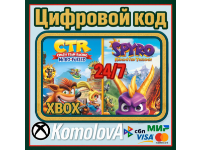 🌍 Crash Team Racing Nitro-Fueled + Spyro Game XBOX 🔑