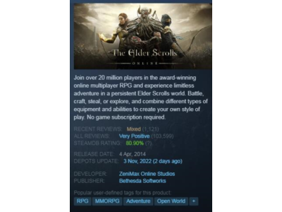 The Elder Scrolls Online (Steam Key / Global)