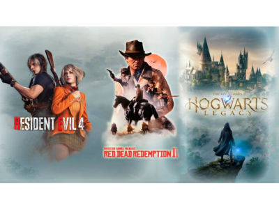 Red Dead Redemption 2 + Resident Evil 4+Hogwats Legacy