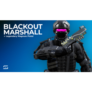 Splitgate Blackout Marshall + Legendary Magnum Gun Skin