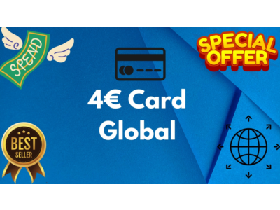 💶4€ Card Global🌎All Services/Subscriptions/Others✅