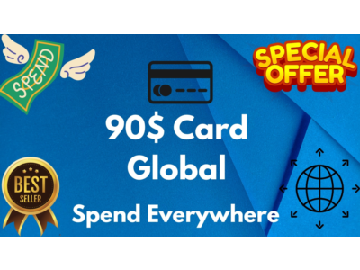 💵90$ Card Global🌎All Services/Subscriptions/Others✅