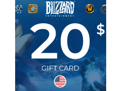 ✅ 20 USD Blizzard Gift Card [USA] (Official 🔑 KEY)