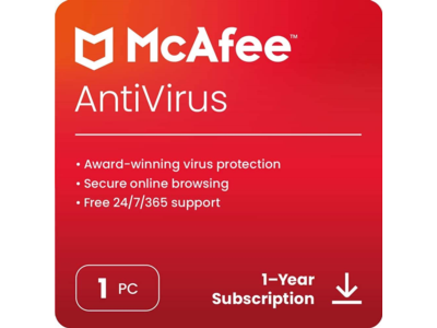 McAfee AntiVirus 2023 (1 Year / 1 PC) - Global Key