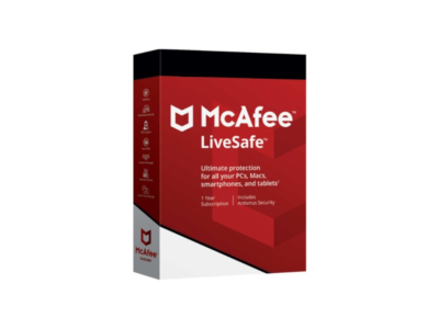 McAfee LiveSafe 2026 - 1 Year Unlimited Devices Global