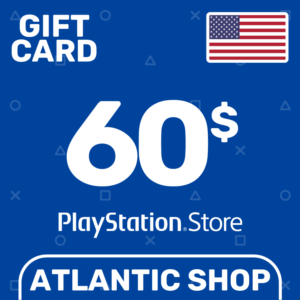 ⭐️PSN Top Up Card 60$ (USD) USA